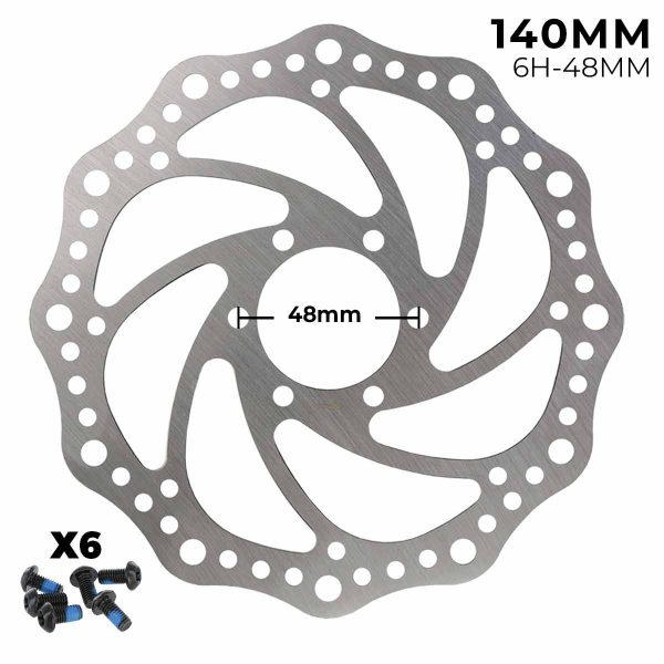 Kočioni disk 140mm  6 rupa - valoviti