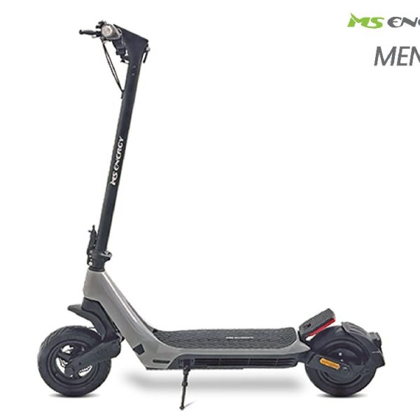 Električni romobil MS ENERGY Mentor, autonomija do 60km, brzina 25km/h, kotači 10", srebrni